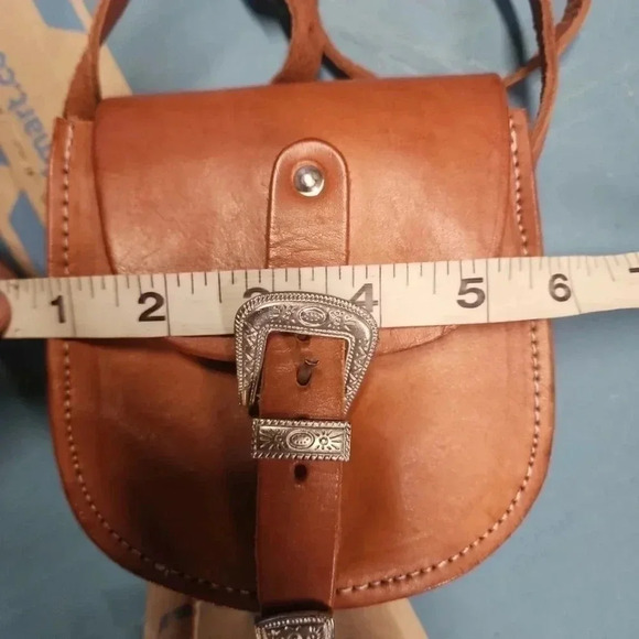 Tooled Leather mini Crossbody bag - Picture 11 of 13